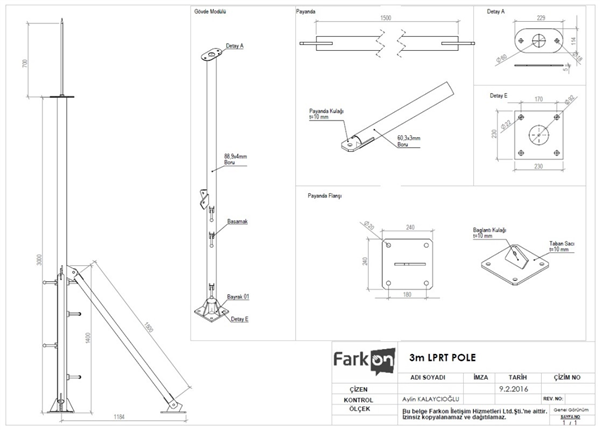 LPRT POLE 3m